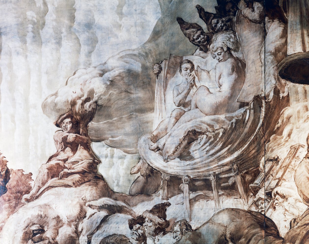 Utsmykning i ballsalen på Hotel Wandel i Paris, 1900-tallet (fresco) av José María Sert