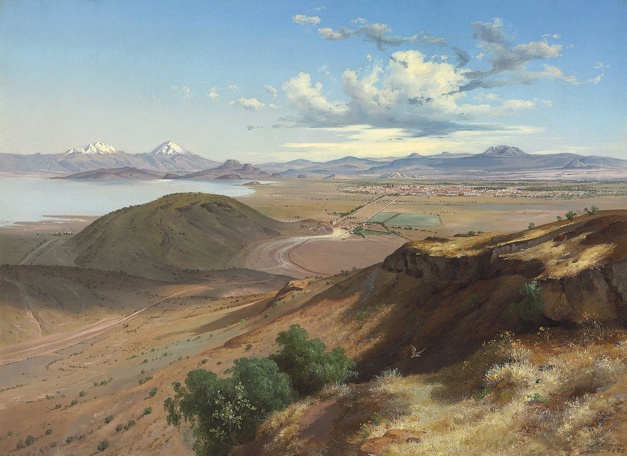 Valley of Mexico fra Hill of Saint Isabel, 1892 av José María Velasco