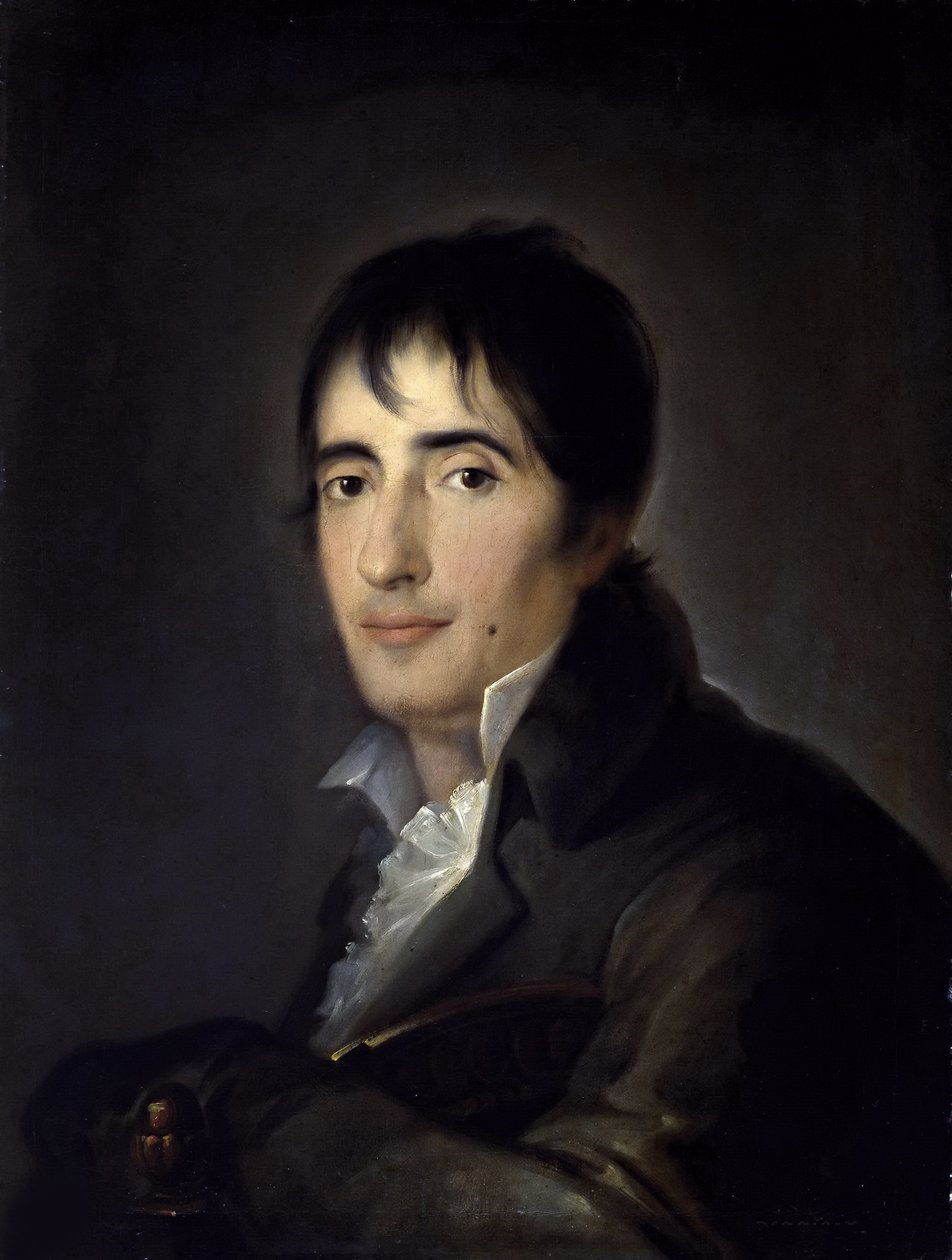 Portrett av poeten Manuel José Quintana 1772-1857, 1806. av José Ribelles y Helip