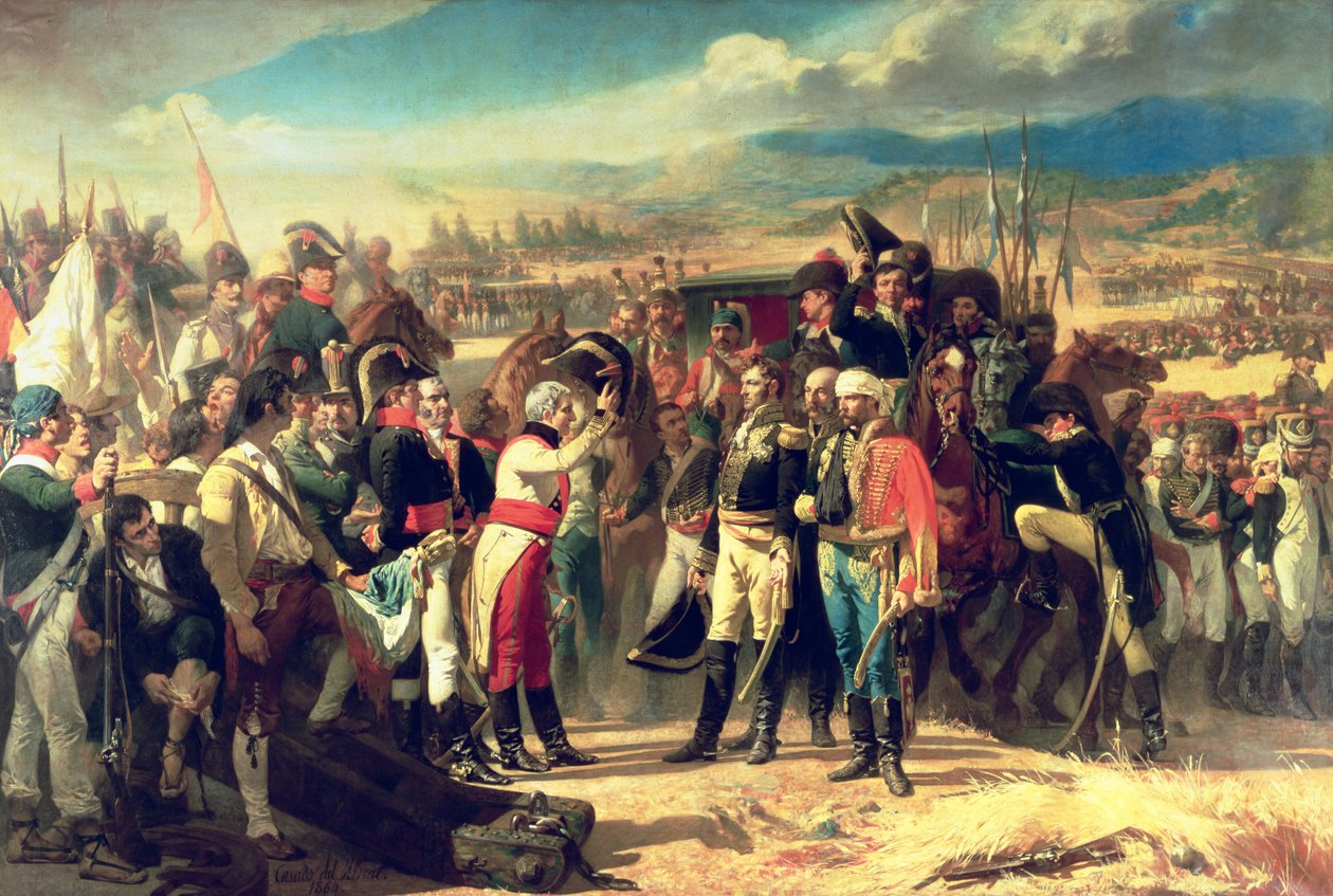 The Surrender of Bailen, 23. juli 1808 av Jose Casado del Alisal