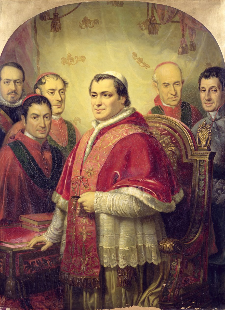 Pave Pius IX (1792-1878) 1847 av Jose Galofre Y Coma
