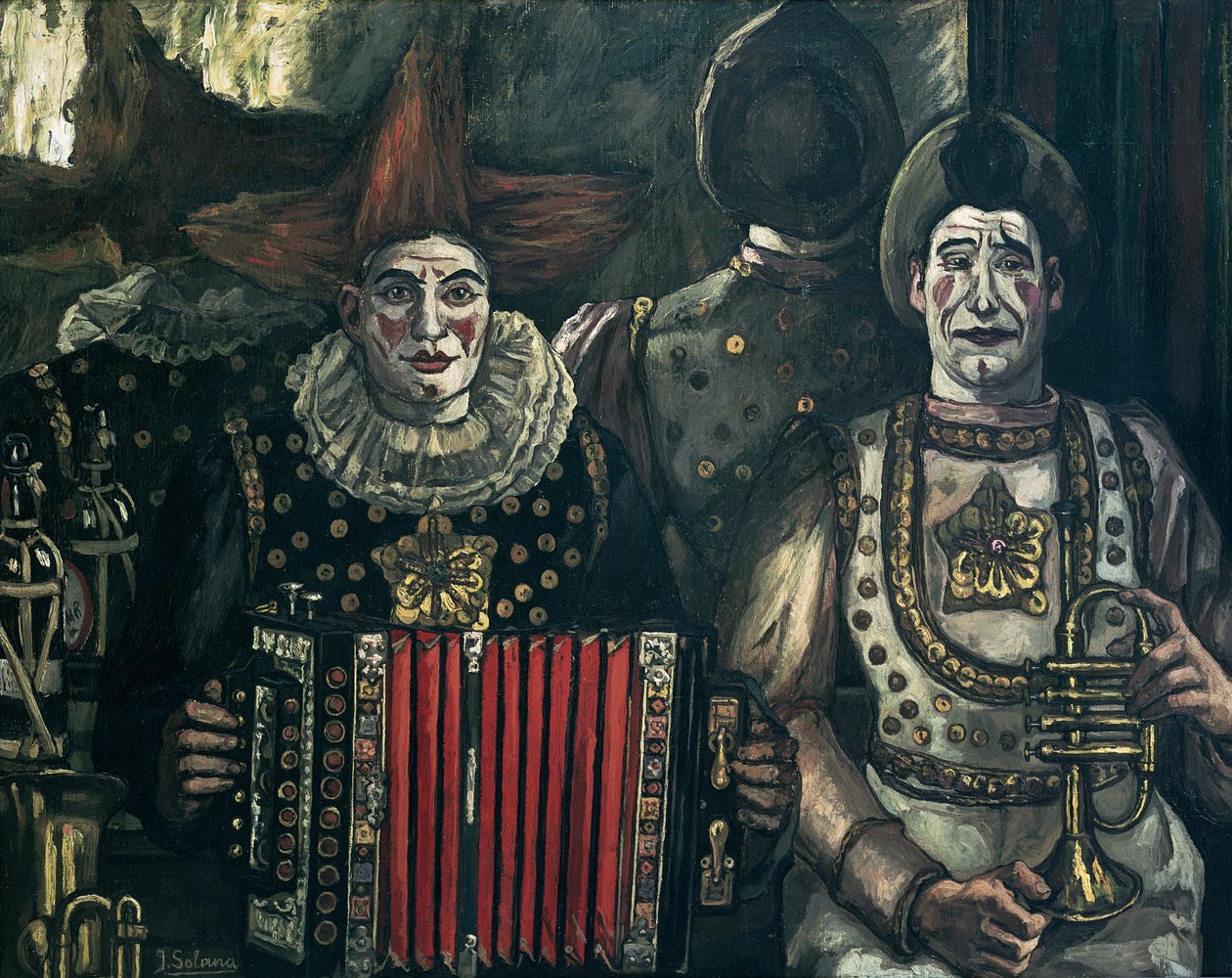 Klovnene, 1920 av Jose Gutierrez Solana