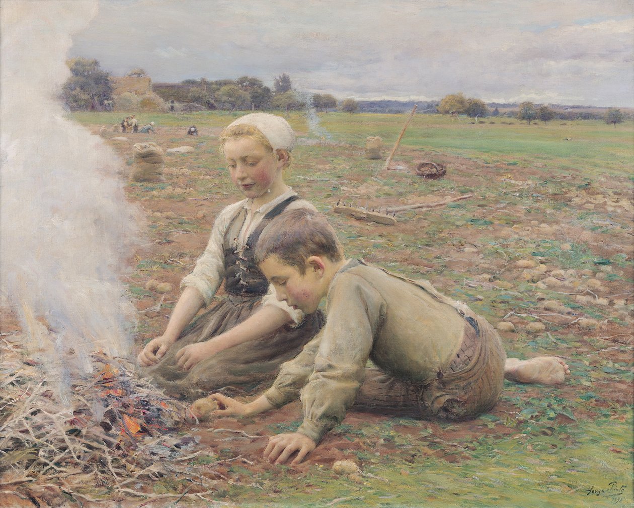 Potetsamlere, 1898 av Jose Julio de Souza Pinto