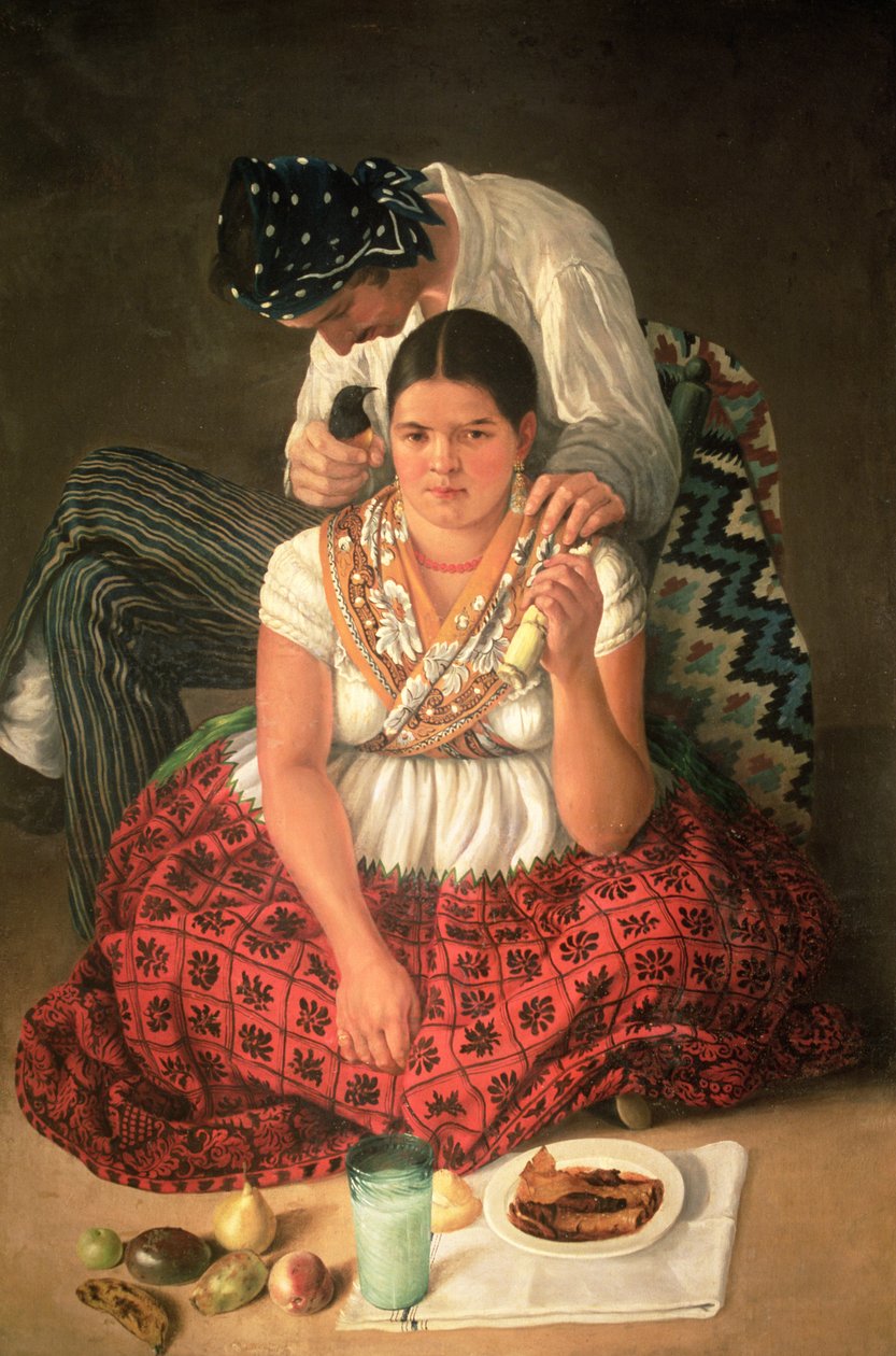 Gipsy Boy and Girl av Jose Agustin Arrieta