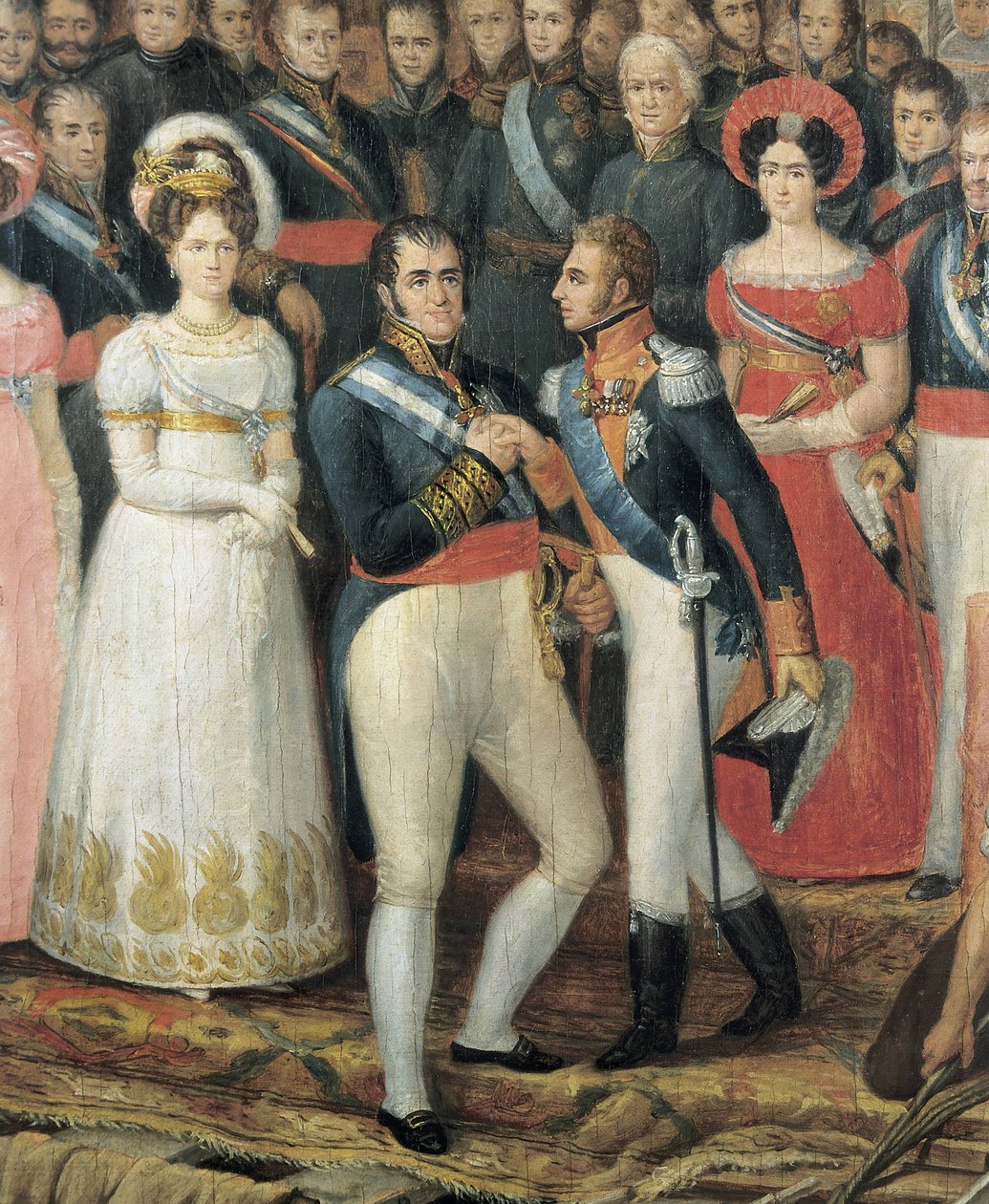 Barken til Ferdinand VII i Puerto de Santa Maria, i 1823 (olje på lerret) av José Aparicio