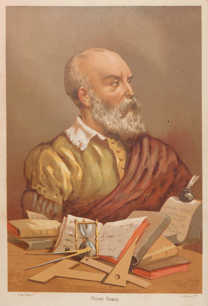 Peter Ramus. Fra: Vitenskap og dens menn, 1879. av Jose Armet Portanell