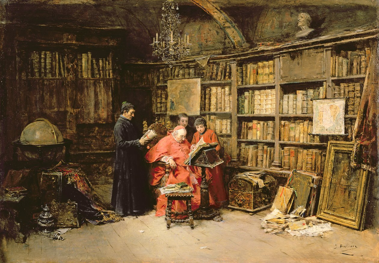 I kardinalens arbeidsrom av Jose Benlliure y Gil