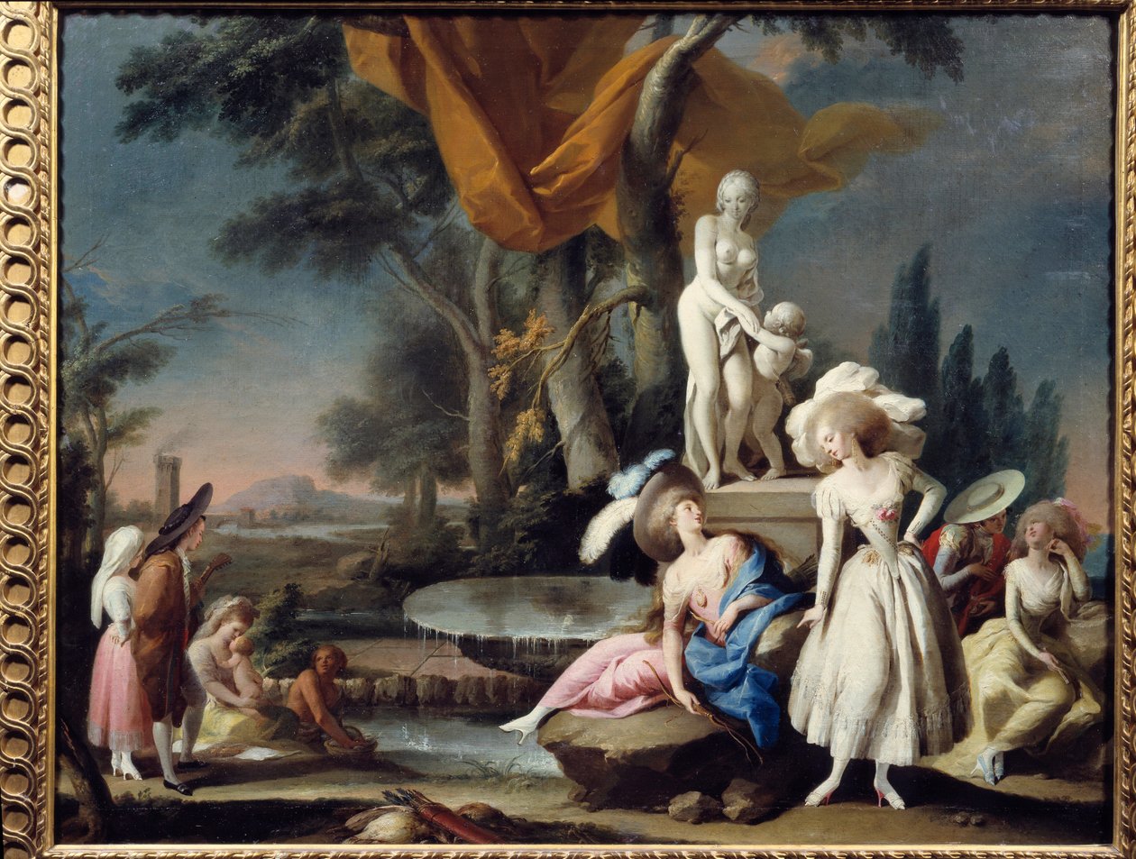 Peeling. Maleri av Jose Camaron Y Boronat (1730 - 1803) av Jose Camaron