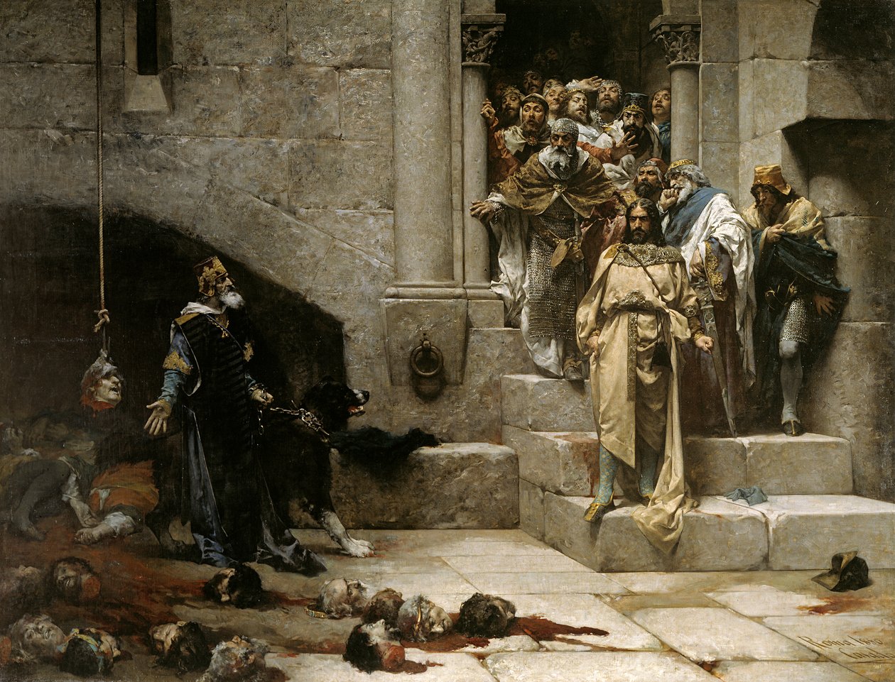 The Bell of Huesca, 1880 av Jose Casado del Alisal