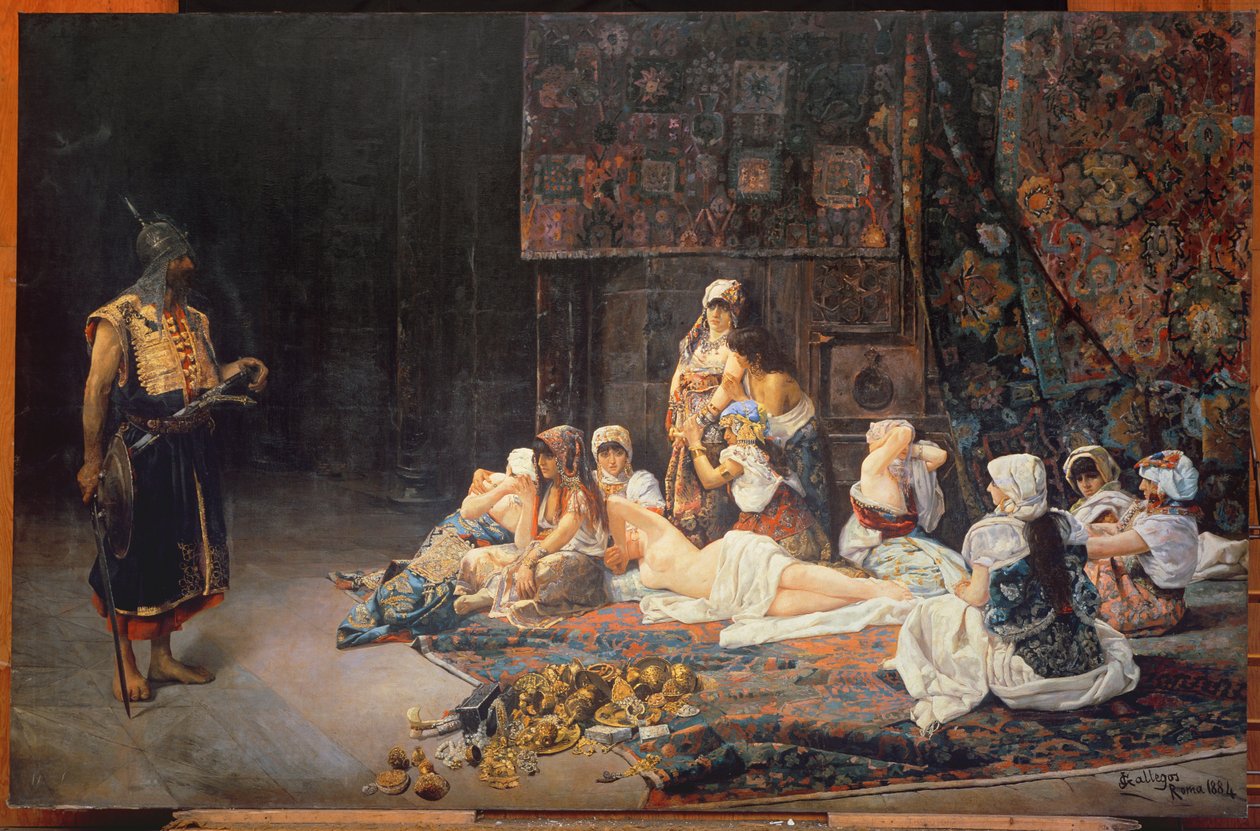 I Harem, 1884 av Jose Gallegos Arnosa