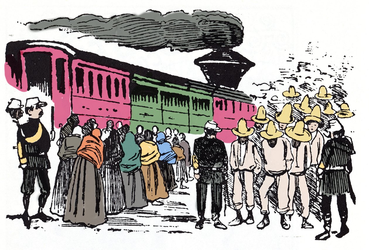 Den meksikanske revolusjonen (1910-1920): Xylografi av Jose Guadalupe Posada (1852-1913) av José Guadalupe Posada