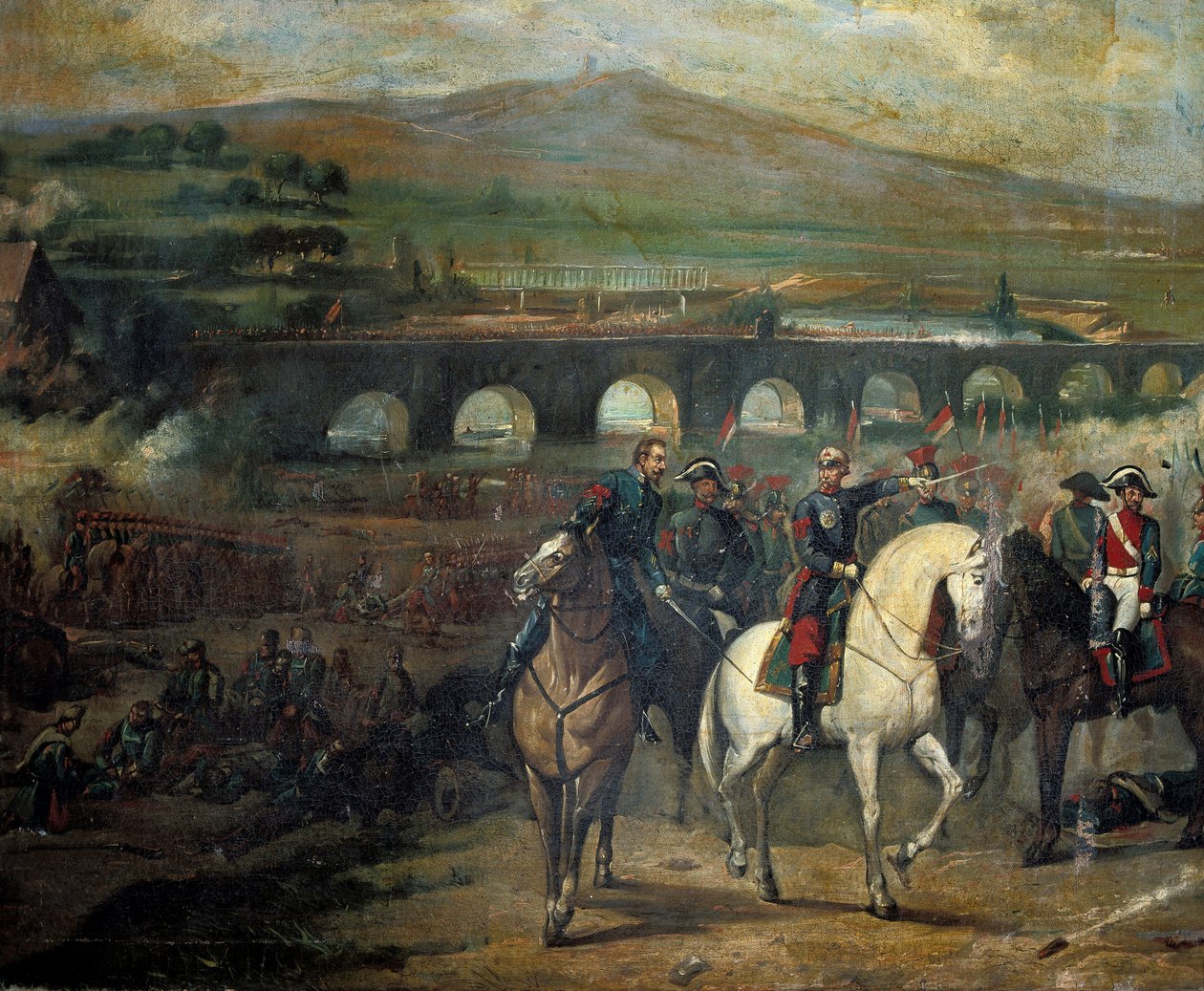 Slaget ved Alcolea nær Cordoba, 20. september 1868 av Jose Maria Rodriguez de Losada