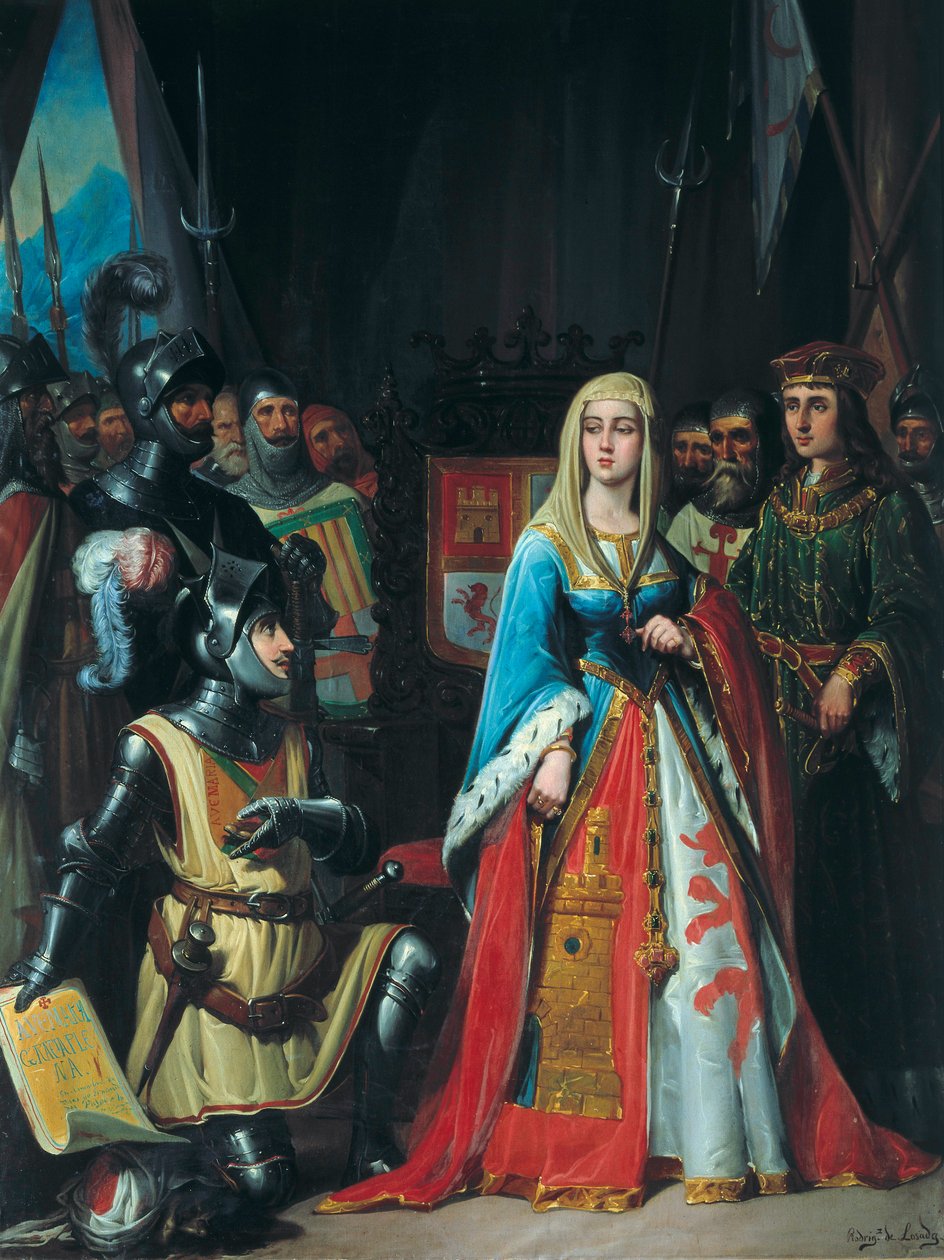 Reconquista: overgivelsen av byen Granada 02.01.1492 av Jose Maria Rodriguez de Losada