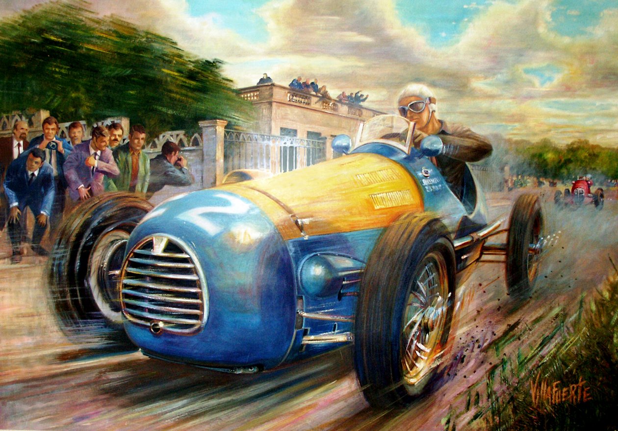Juan Manuel Fangio Formel 1 verdensmesterskap av Jose Maria Villafuerte
