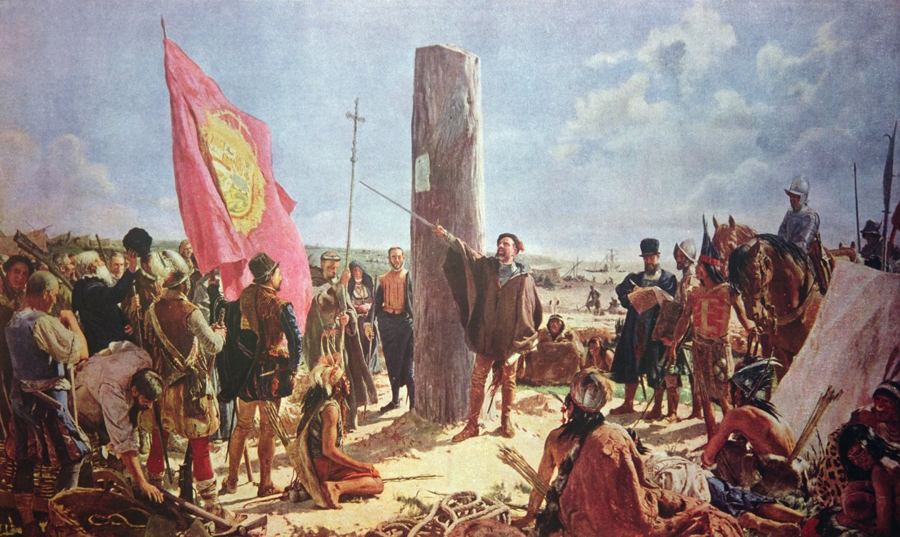 Stiftelsen av Buenos Aires av Jose Moreno Carbonero
