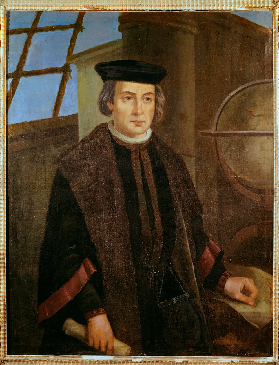 Portrett av Christopher Columbus (Christopher Columbus, Cristoforo Colombo av Jose Roldan