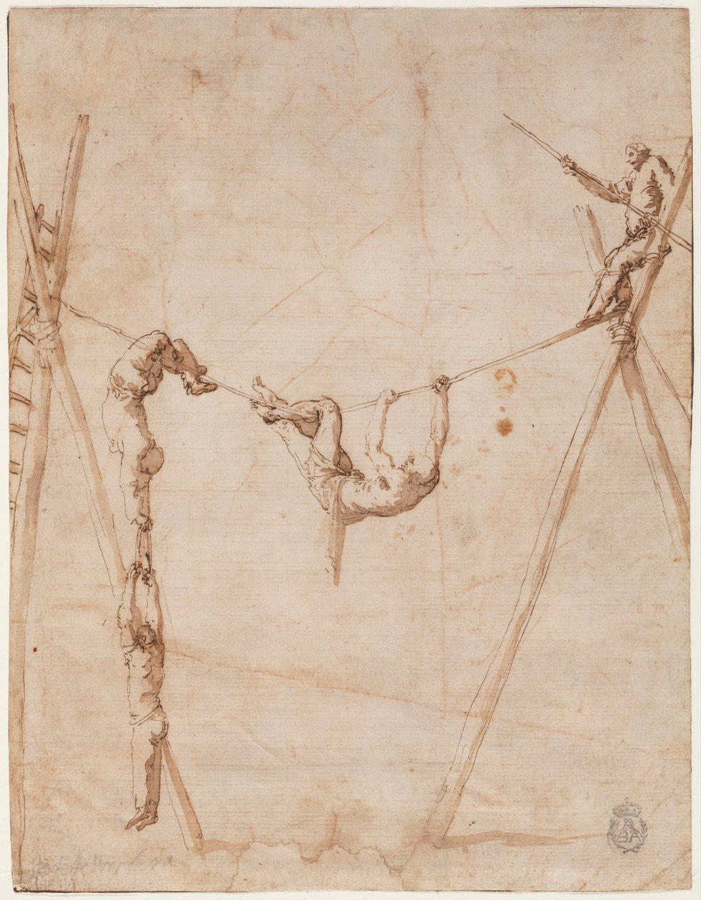 Akrobater på et tau av Jose de Ribera