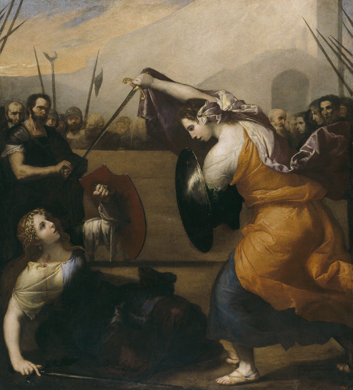 Duell av kvinner av Jose de Ribera