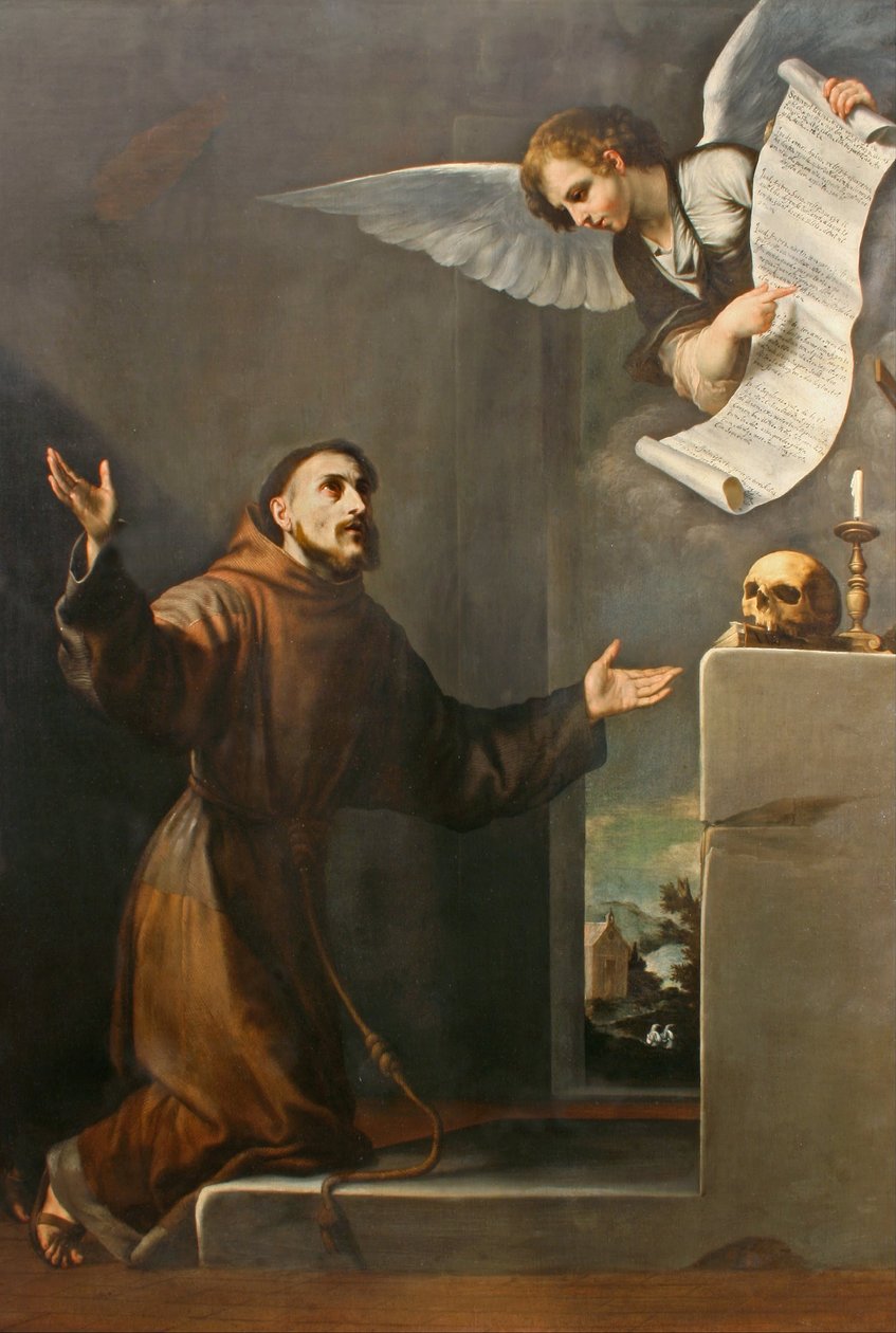 Saint Francis mottar Stigmata, første tredjedel av 1600-tallet. av Jusepe de Ribera