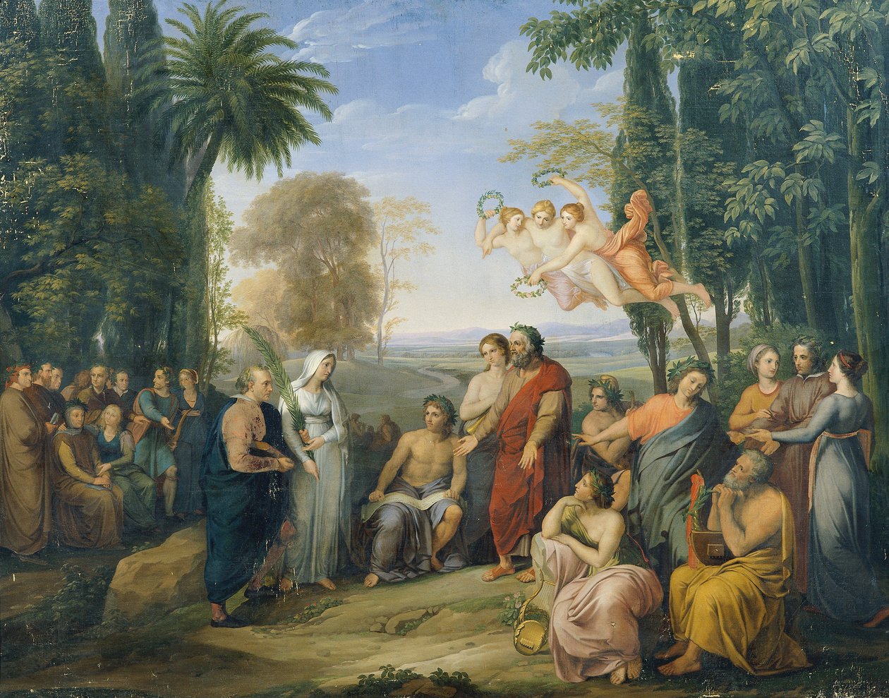 Klopstock blant poetene i Elysium av Josef Abel