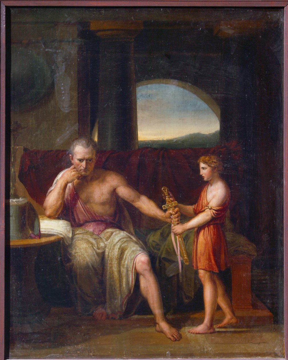 Marcus Porcius Cato fra Uticensis, 95-46 før JC) (Cato of Uticensis) av Josef Abel