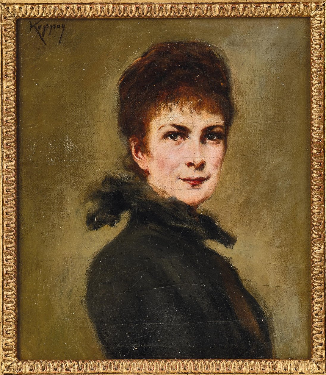 Portrett av Elisabeth av Bayern. av Josef Arpád von Koppay