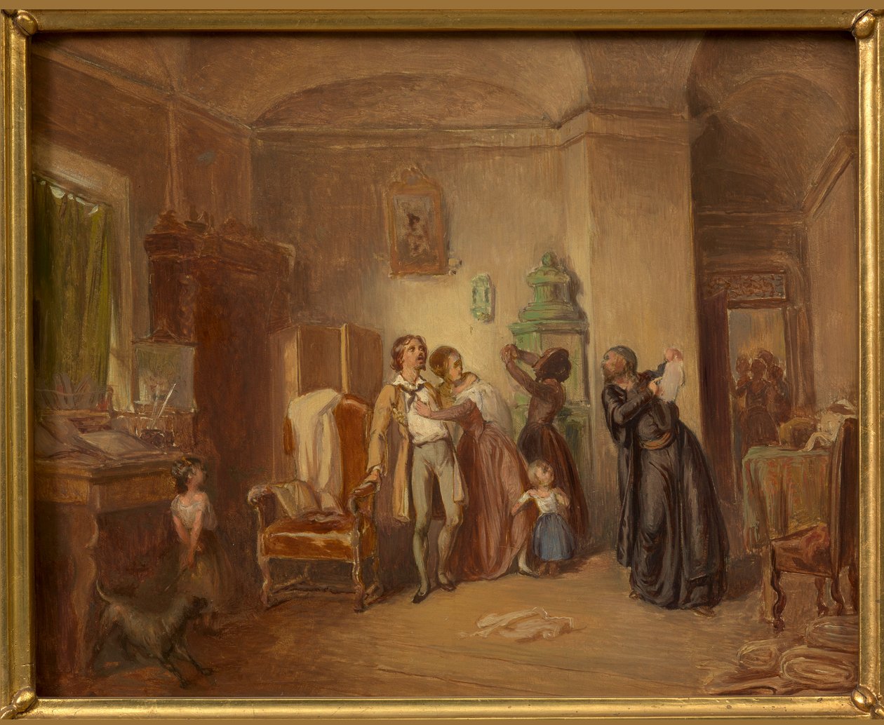 Den rasende kreditoren av Josef Danhauser