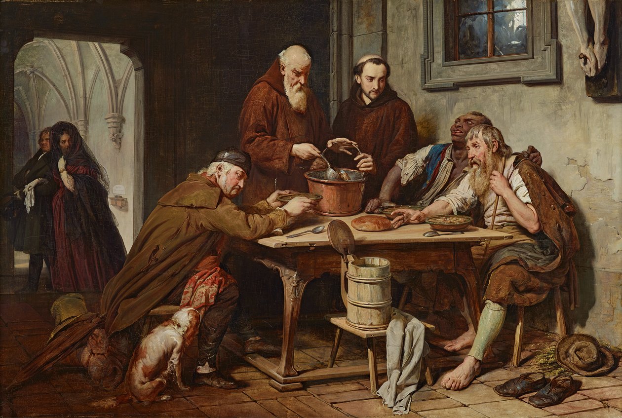 Klostersuppen av Josef Danhauser
