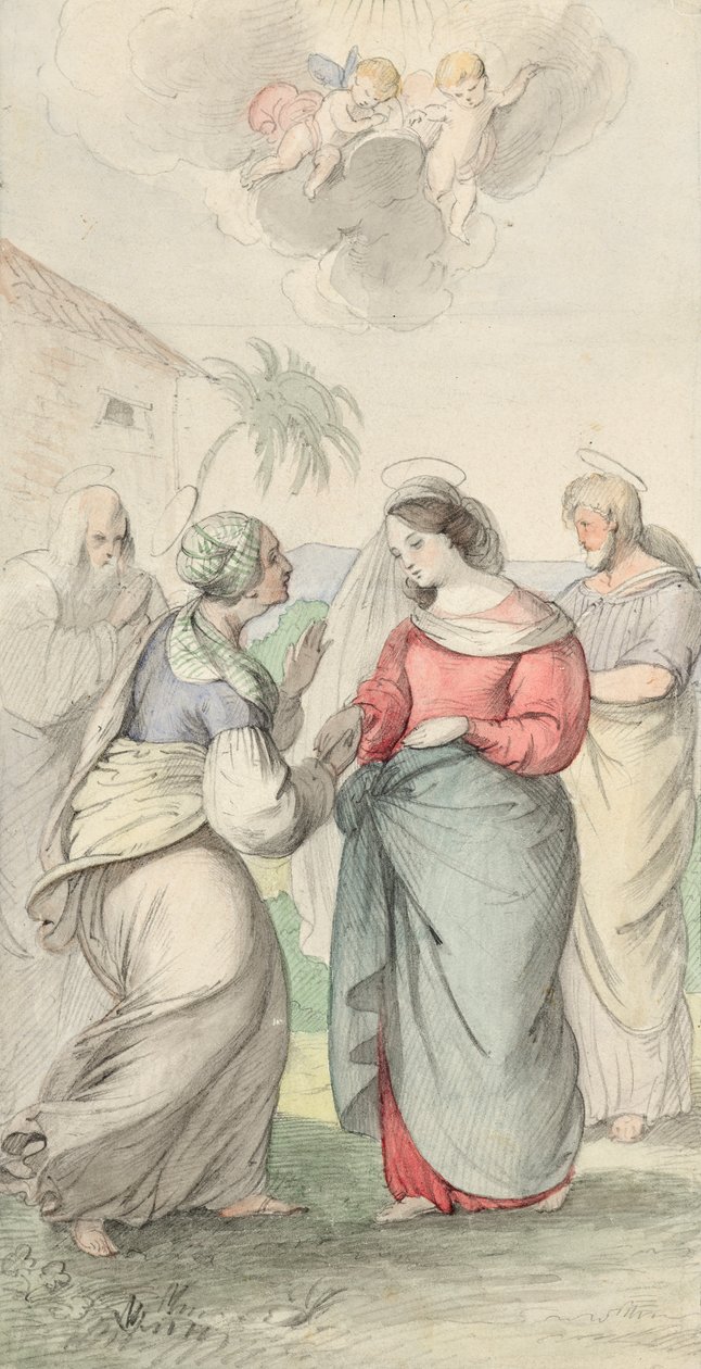 Besøk av Maria av Josef Danhauser