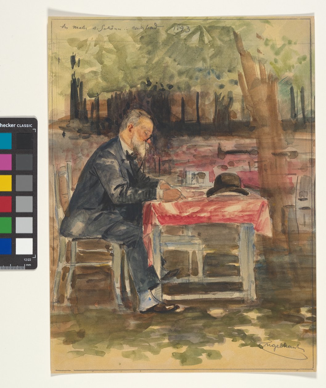 Maleren A. Schönn i Karlsbad i 1893 av Josef Engelhart