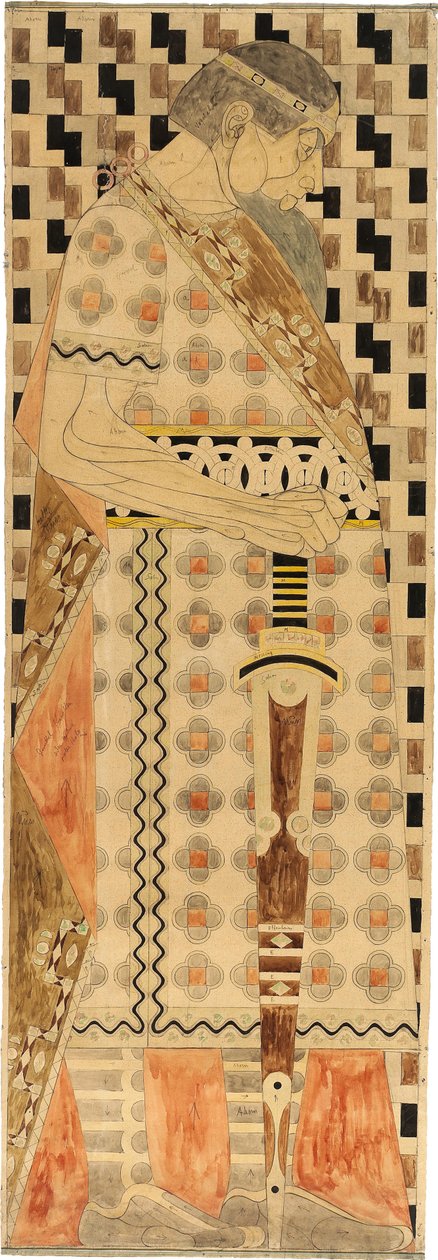 Frisedesign for St. Louis 1904 verdensutstilling, 1904. av Josef Engelhart