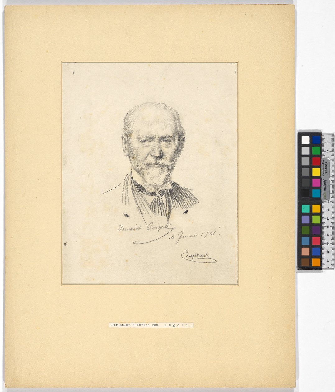 Heinrich Angeli (1840-1925), maler av Josef Engelhart