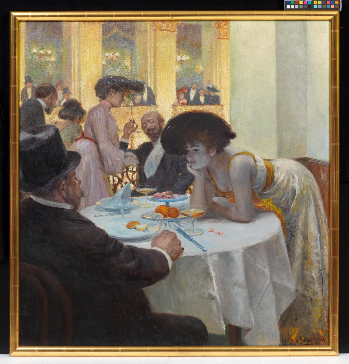Losje i Sophiensaal av Josef Engelhart