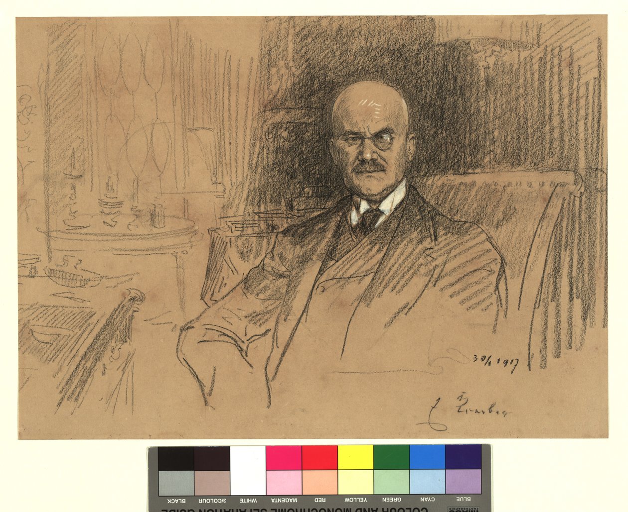 Portrett av Ernest von Koerber, statsmann av Josef Engelhart