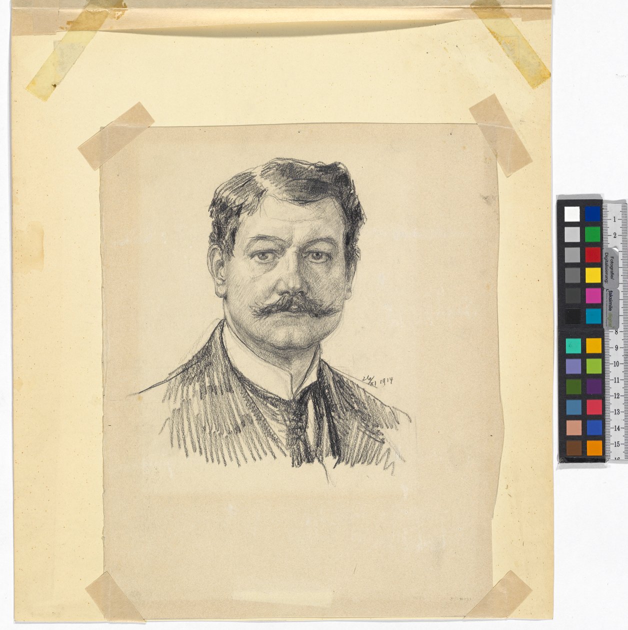 Selvportrett Josef Engelhart 1914 av Josef Engelhart