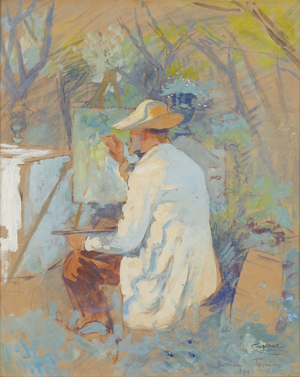 Theodor von Hörmann maleri i Taormina av Josef Engelhart