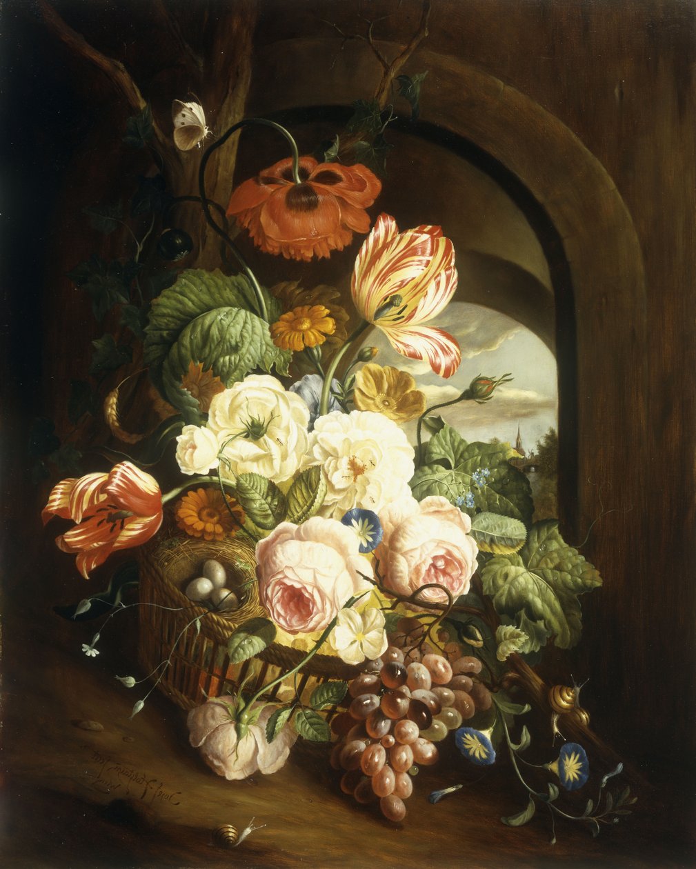 Stilleben med diverse blomster av Josef Holstayn