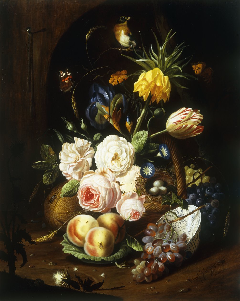 Stilleben med diverse blomster av Josef Holstayn