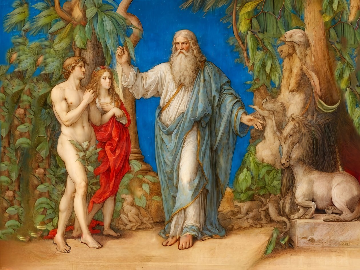 A1_Genesis_06-Creation of Humanity av Josef Johann Michel