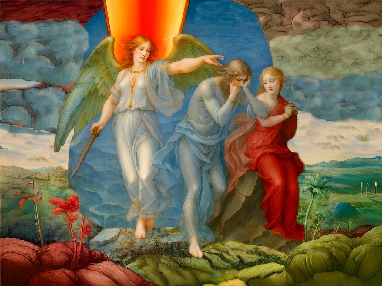 A1_Genesis_10- Utvisning fra paradis av Josef Johann Michel