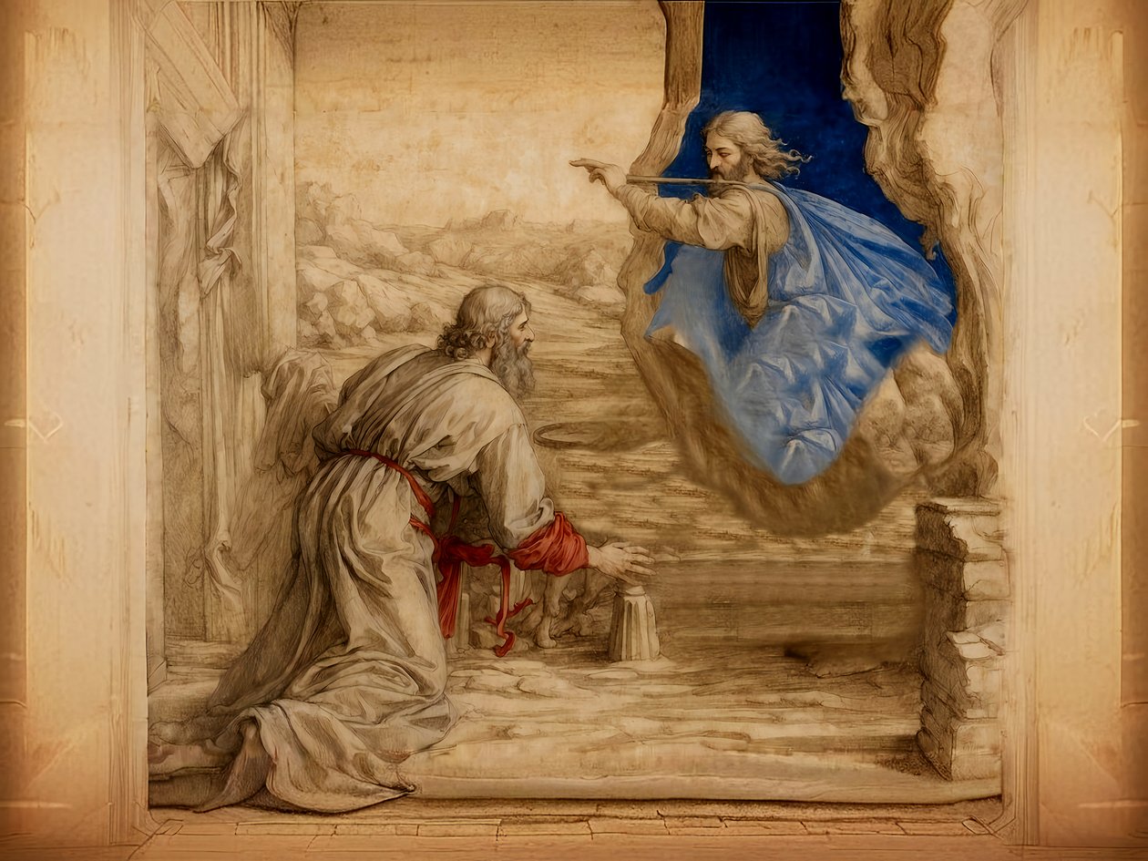 A1_Genesis_24-Abram forlater Haran av Josef Johann Michel