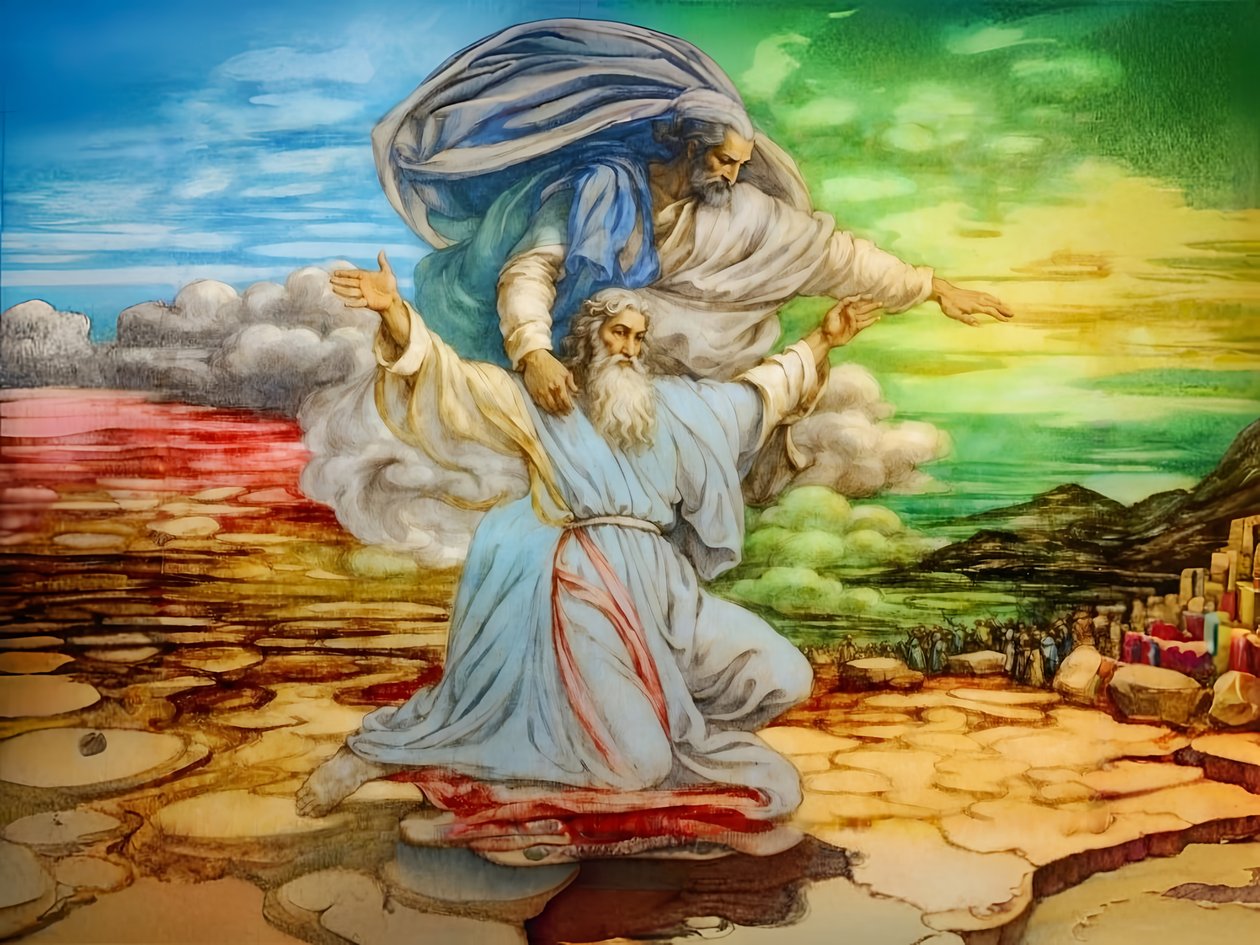 A2_Exodus_21_Moses ser det lovede landet av Josef Johann Michel