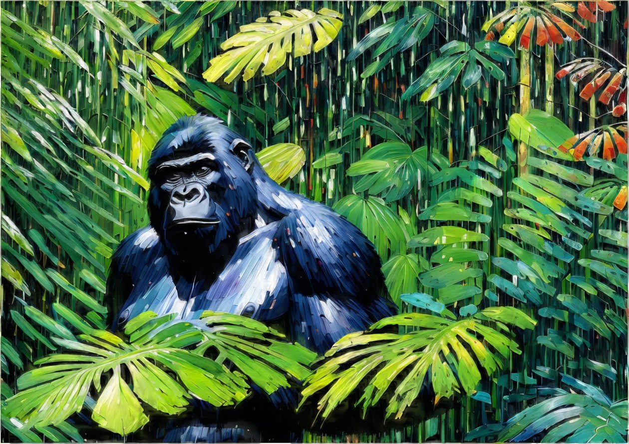 Dyr: Gorilla 1 av Josef Johann Michel
