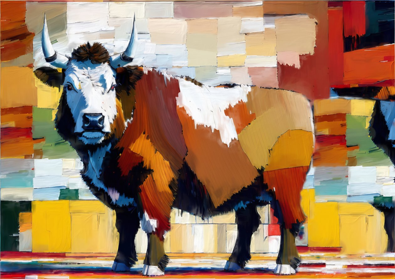 Dyr: Hereford biff 2 av Josef Johann Michel