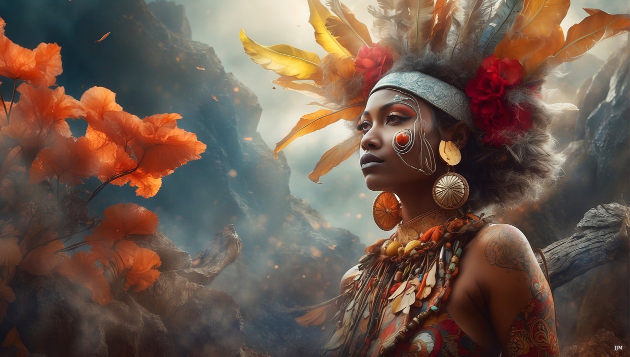 Dreamcore_dreamlike_scene-Aborigines_02 av Josef Johann Michel