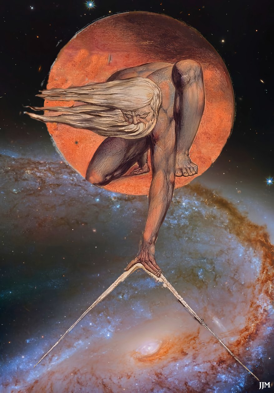 JJM-gjenskap: Blake-W_The Ancient of Days+JWST av Josef Johann Michel