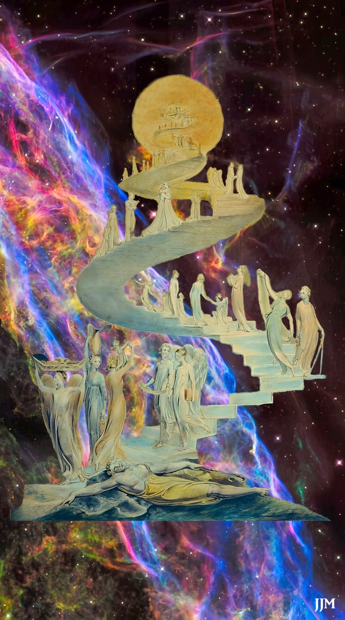 JJM-gjenskap: Blake-W_Jakobs Traum+JWST av Josef Johann Michel
