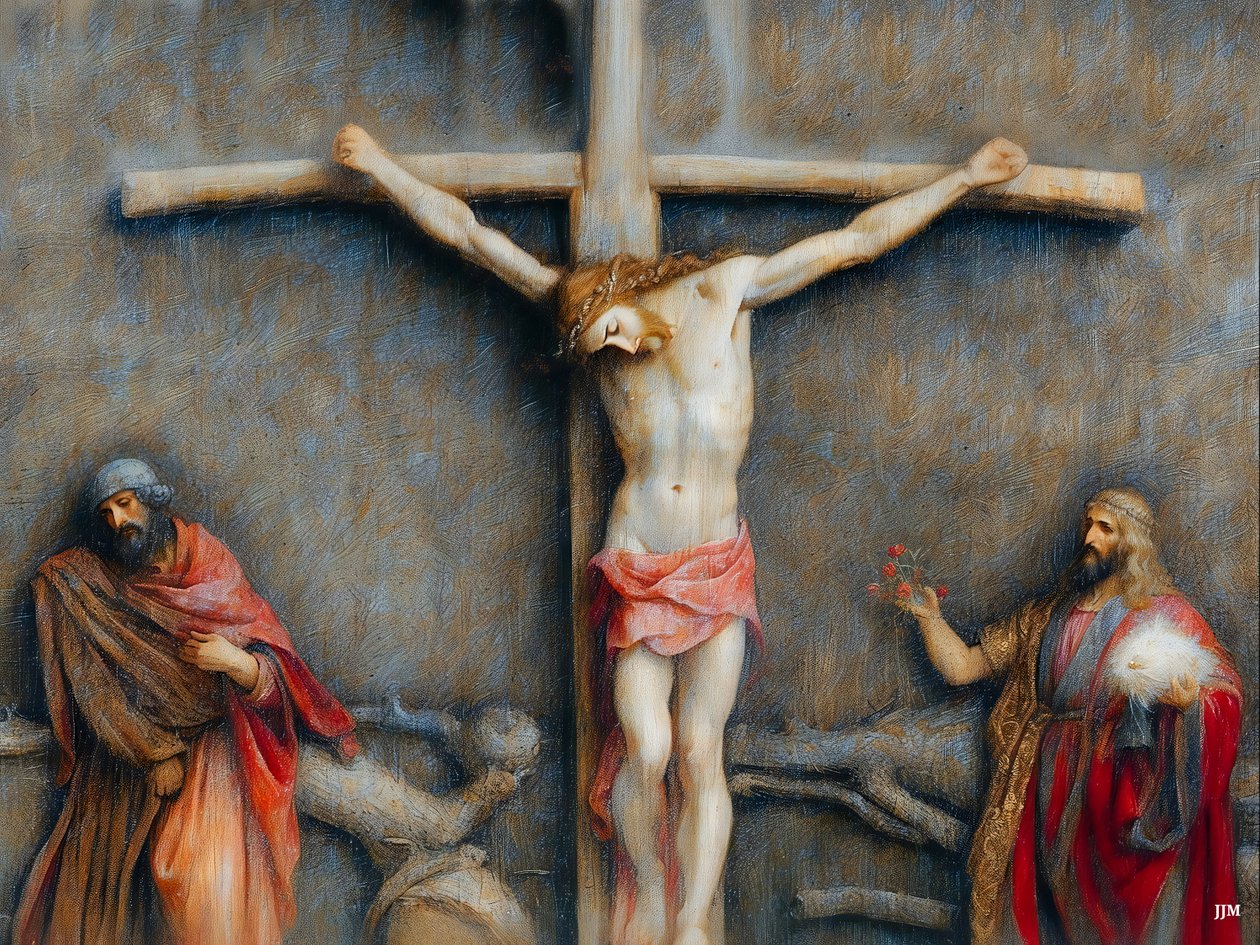 Jesus_på korset_01 av Josef Johann Michel