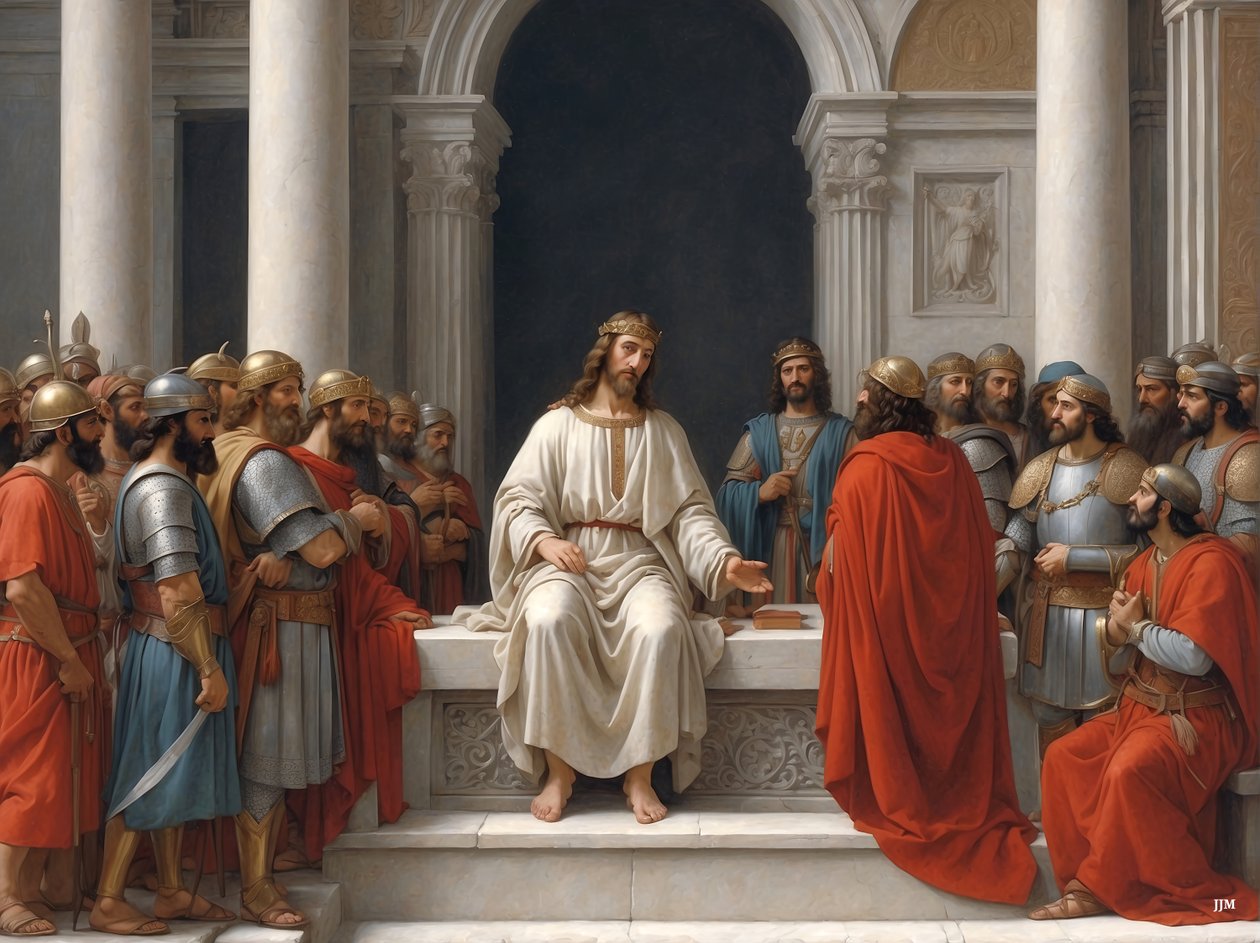 Jesus_lærer i templet _02 av Josef Johann Michel