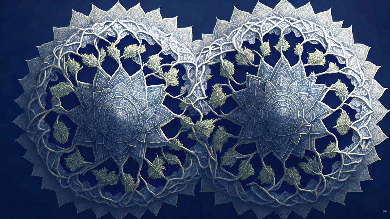 mandala: afrikanske elementer_02 av Josef Johann Michel